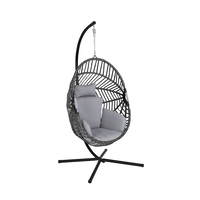 Charles Bentley Egg Shaped Swing Chair - Grey