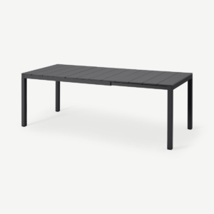 Nardi 6-8 Seat Extending Dining Table, Dark Grey Aluminium