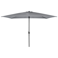 Charles Bentley 3m x 2m Rectangular Garden Umbrella Grey